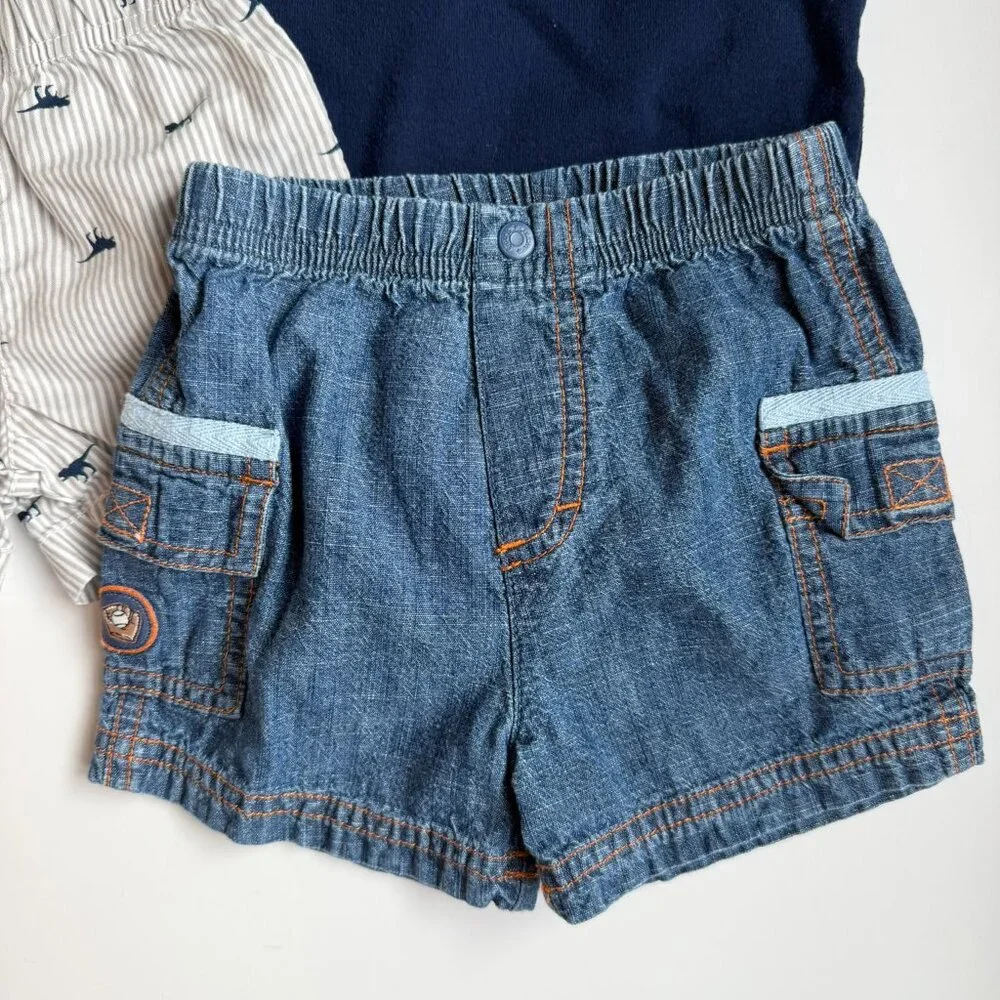 6M Boys 4 Item Spring Bundle Dinosaur